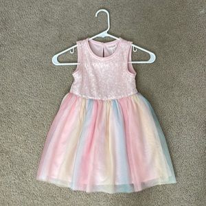 Rainbow party dress